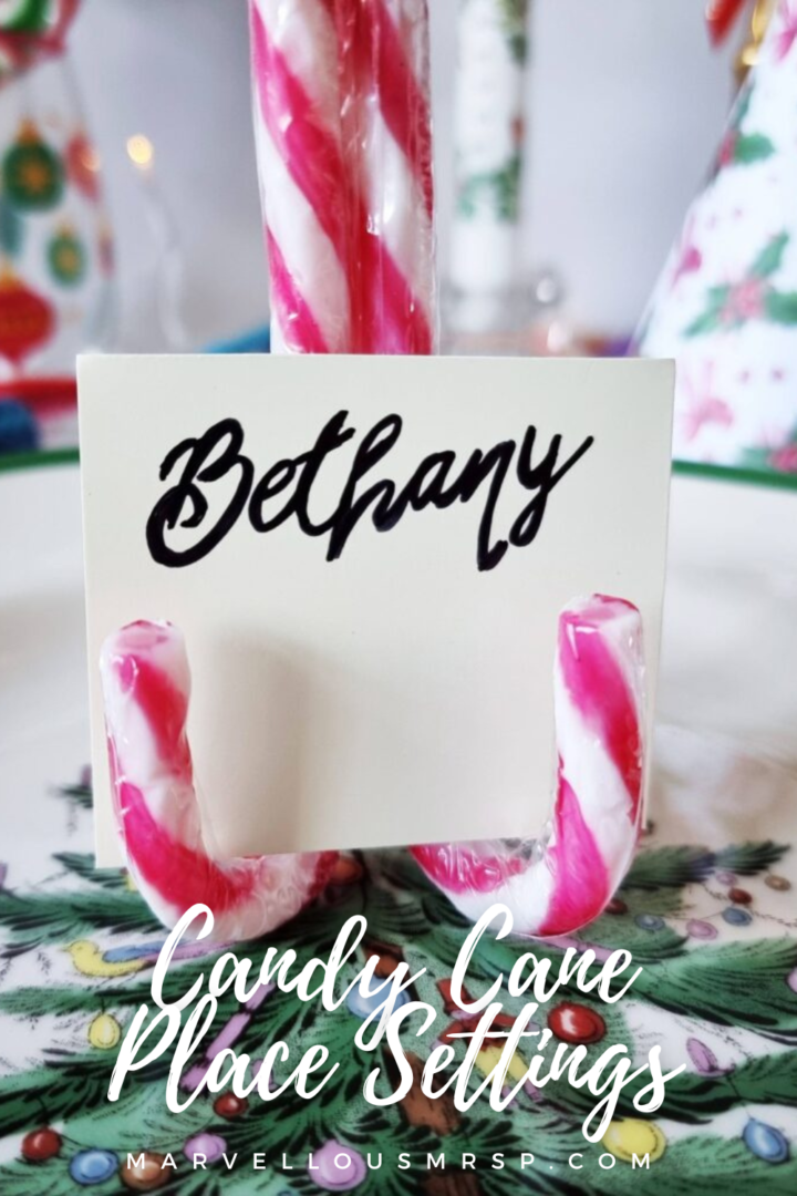 Candy Cane Table Setting DIY - Marvellous Mrs P - Lifestyle, Vintage ...